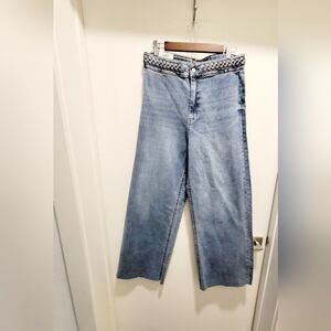 Oat New York High Rise Wide Leg Jeans NWT Women’s Denim Pants Size 12